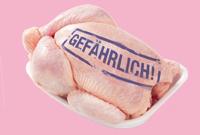 Hähnchenfleisch mit gefährlichen Keimen Hähnchenfleisch mit gefährlichen Keimen